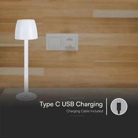 LED Lampada da tavolo ricaricabile dimmerabile LED/3W/5V 3000K bianco