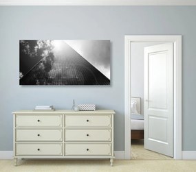 Quadro su tela – Grattacielo in bianco e nero