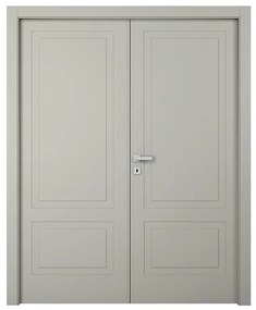 Porta doppia anta battente Nakano grigio L 140 x H 210 cm destra