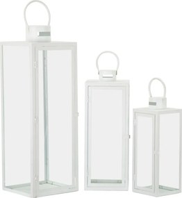 Lanterna in metallo 3 pz (altezza totale 66 cm) – Mauro Ferretti