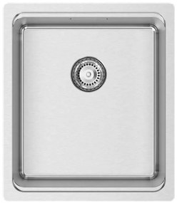 Lavello 1 vasca RODI Una 34 inox L 44 x L 38 x P 20 cm argento