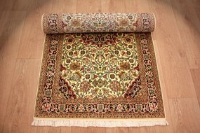 Kashmir Tappeto 220x80 (Indian) Annodato A Mano