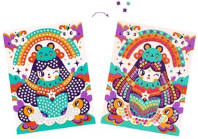 Mosaico - bambole kokeshi