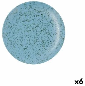 Piatto da pranzo Ariane Oxide Azzurro Ceramica Ø 24 cm (6 Unità)
