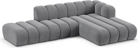 Divano angolare grigio ad angolo destro Lupine - Micadoni Home