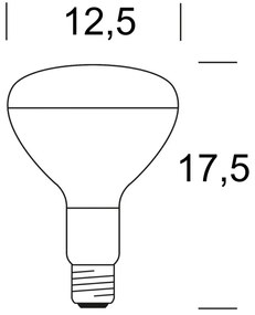 R127 150W Infrarossi RED E27