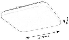 Rabalux 75013-LED Plafoniera con sensore VENDEL LED/12W/230V 4000K 28x28cm