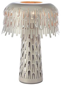 Lampada da tavolo greige con paralume in metallo (altezza totale 38 cm) Verbera – Markslöjd