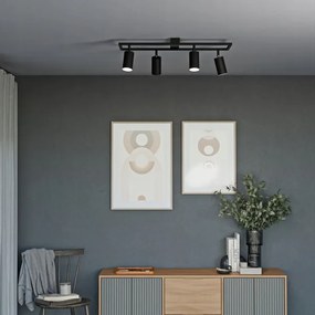 Faretto 4xGU10/30W/230V nero