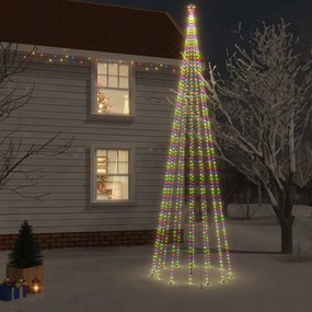 Albero di Natale con Puntale e LED di varie intensità e altezze, Colorato / 800 cm / 1134