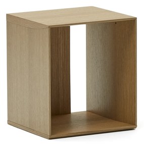 Kave Home - Modulo libreria piccolo Litto impiallacciato rovere 34 x 38 cm