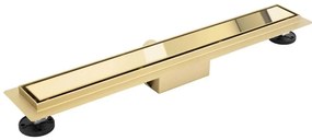 REA-G2562 - Canalina di scarico NEOX 70 cm in acciaio inox/dorato