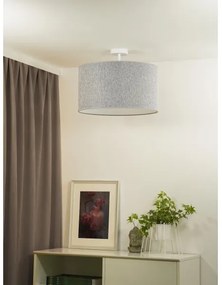 Duolla - Lampadario a plafone ROLLER ECO RECYCLING 1xE27/15W/230V diametro 45 cm grigio