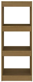Libreria/divisorio miele 40x30x103,5 cm legno massello di pino