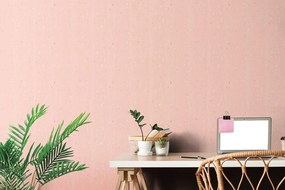 Carta da parati – Con motivo vegetale in versione rosa