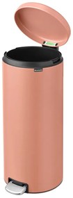 Cestino per la spazzatura color salmone in acciaio con pedale 30 l NewIcon – Brabantia