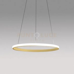 Iole s/1 - lampadario a sospensione oro led 3000k 1400lm 28w dimmer...