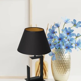 Lampada da tavolo 1xE27/60W/230V 45 cm nero/oro
