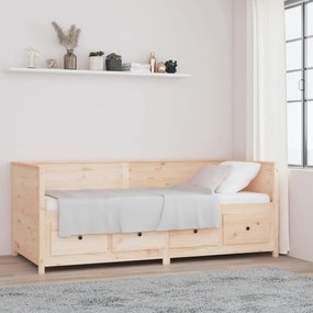 Dormeuse Senza Materasso 80x200 Cm İn Legno Massello Di Pino /