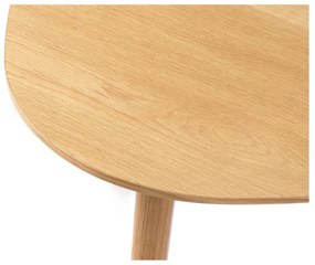 Tavolini in rovere decorato in colore naturale in set di 2 pezzi 70x100 cm Adda - Unique Furniture