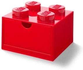 Scatola da tavolo rossa con cassetto , 15 x 16 cm - LEGO®