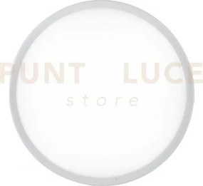 Plafoniera led ever bianca tonda 20w 2500lm cct 3000k luce calda,40...