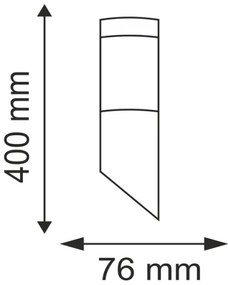 Applique da esterno OSLO 1xE27/10W/230V IP44