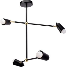 Lampada APP1708-4CP BLACK + GOLD