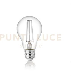 Lampadina attacco e27 in vetro goccia trasparente ø 60 x h 108 mm 4...