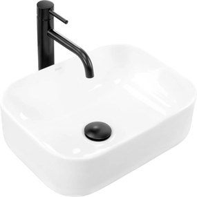 Lavabo da appoggio Rea Demi Mini White