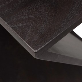 Tavolino in acacia massiccia 41x41 cm Ikem – WOOOD