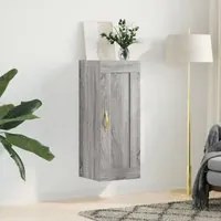 Mobile a Parete Grigio Sonoma 34,5x34x90 cm Legno Multistratocod mxl 98648