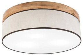 Brilagi - LED Plafoniera BELLADONNA 3xE27/15W/230V diametro 50 cm color crema/quercia