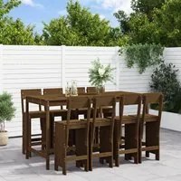 Set Bar da Giardino 9 pz Miele in Legno Massello di Pino 3157820