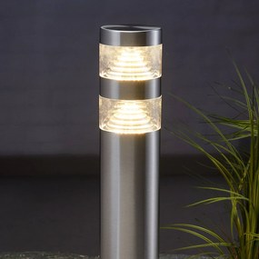 Lindby Lampione a LED in acciaio inox Mite 60cm