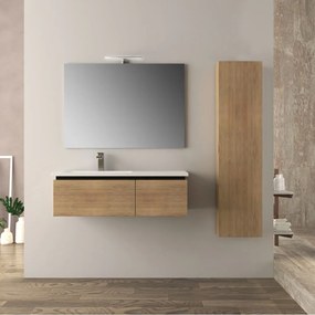 Mobile bagno rovere tabacco 100 cm Mono Slide