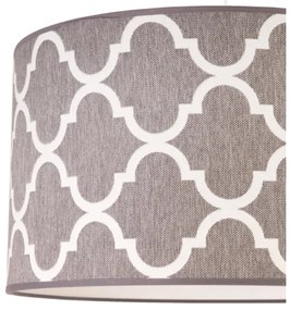 Duolla - Lampadario a sospensione con filo MAROKO 1xE27/40W/230V diametro 45 cm grigio/bianco