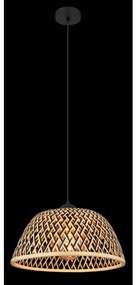Globo 15767H1 - Lampadario a sospensione con filo COLLY 1xE27/15W/230V bambù