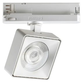 Proiettore Square Pov Metallo Bianco 1 Luce 22W 3000K Luce Calda