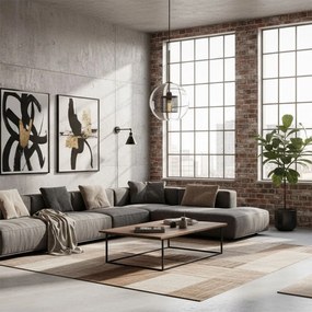 Lampada pensile di vetro nero loft APP558-1CP 25cm