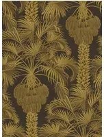 Cole & Son Carta da parati Hollywood Palm - Charcoal/ Gold