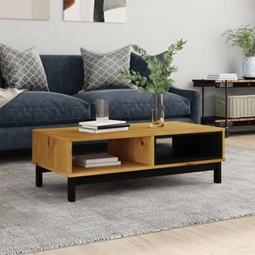 Tavolino Da Salotto Flam 100x50x32,5 Cm Legno Massello Di Pino /