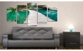 Quadro Lago color turchese