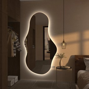 Specchio ondulato con luce LED G1