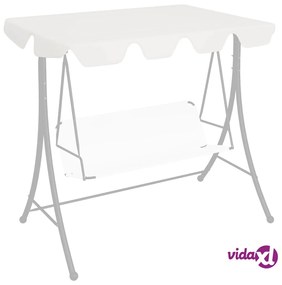 vidaXL Baldacchino per Dondolo Giardino Bianco 188/168x110/145 cm