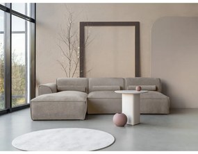 Divano angolare componibile beige (con penisola a sinistra) Flex Felix – Miuform