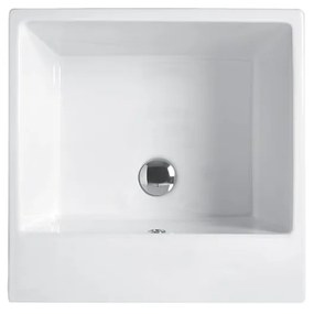 Colavene Acquaceramica Volant Lavatoio 50x50 in ceramica Bianco