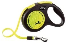 Guinzaglio per Cani Flexi NEW CLASSIC NEON 5 m Taglia S