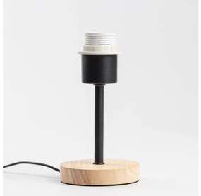 Brilagi - Lampada da tavolo NUBILA WOOD 1xE27/25W/230V quercia/nero