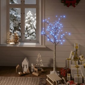 Albero Natale LED Interno Esterno 200, 180, 140, 120 Salice, Albero Natale 120 LED 1,2 m Salice Blu Interno Esterno